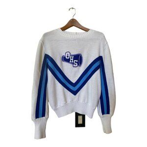 Vintage OHS High School Varsity Cheerleader Sweater 1980s USA size 40